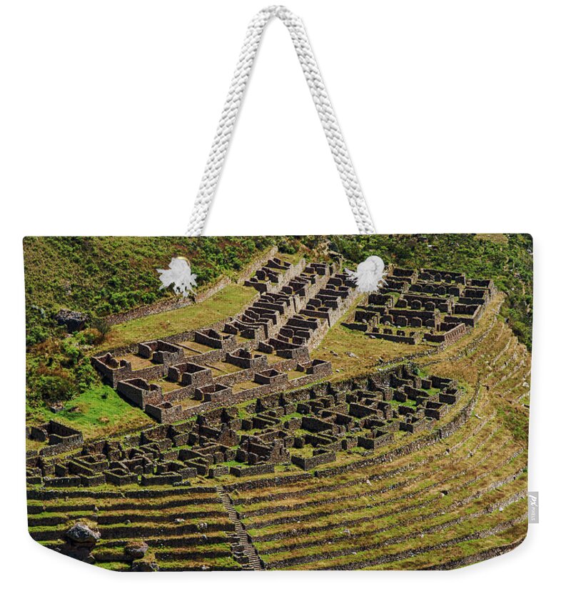 Ancient Terraces And Ruins In Andes Mountains Weekender Tote Bag