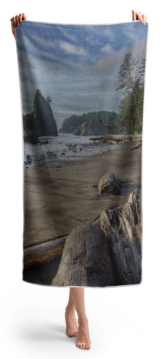 Rugged Coastal Landscape Beach Towel