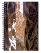 Sunlit Canyon Walls In The Narrows Spiral Notebook