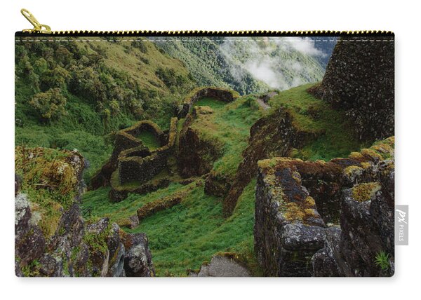 Mysterious Incan Ruins In The Mountains Zip Pouch