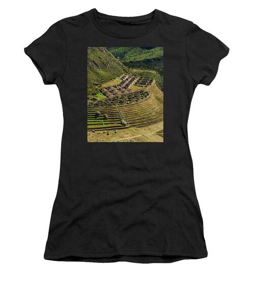 Ancient Terraces And Ruins In Andes Mountains Women's T-Shirt