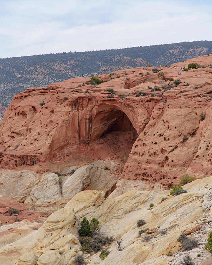 Natural Arch in Desert Landscape Photograph by Brandon Wichmann