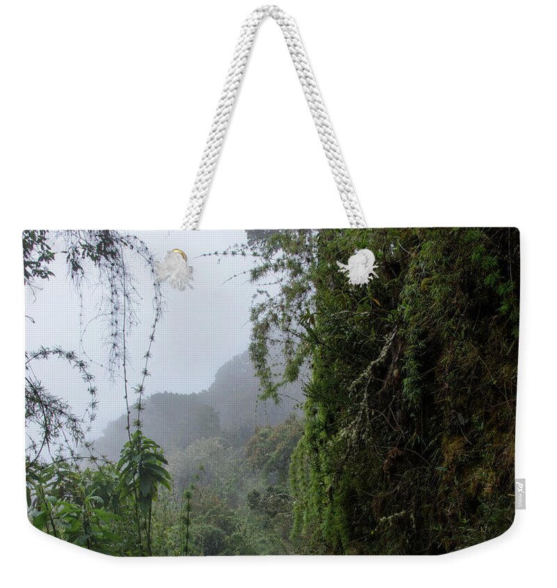 Misty Forest Pathway On The Inca Trail Weekender Tote Bag