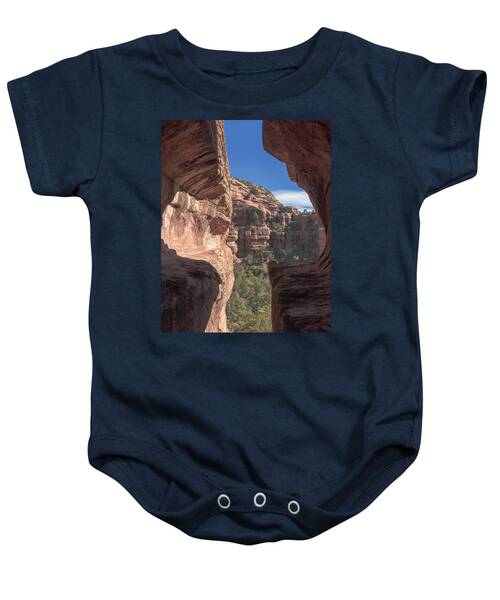 Canyon View Framed By Rocky Cliffs Baby One-Piece
