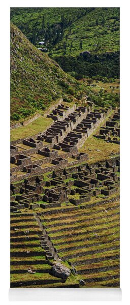 Ancient Terraces And Ruins In Andes Mountains Yoga Mat