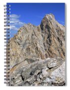 Majestic Mountain Peak Under Clear Skies Spiral Notebook