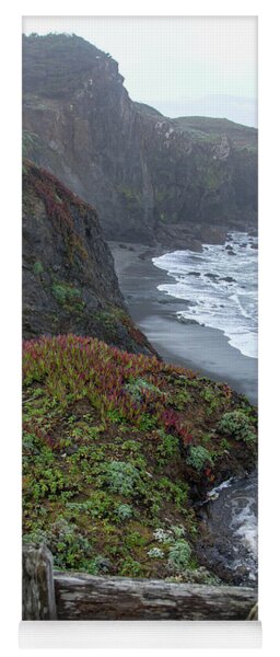 Rocky Coastline With Vibrant Foliage Yoga Mat