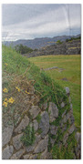 Saqsaywaman In Cusco Peru Beach Towel