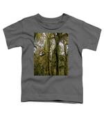 Moss-Covered Trees in a Dense Forest Toddler T-Shirt