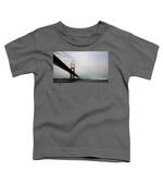 Golden Gate Bridge Disappears Into Misty Fog Toddler T-Shirt