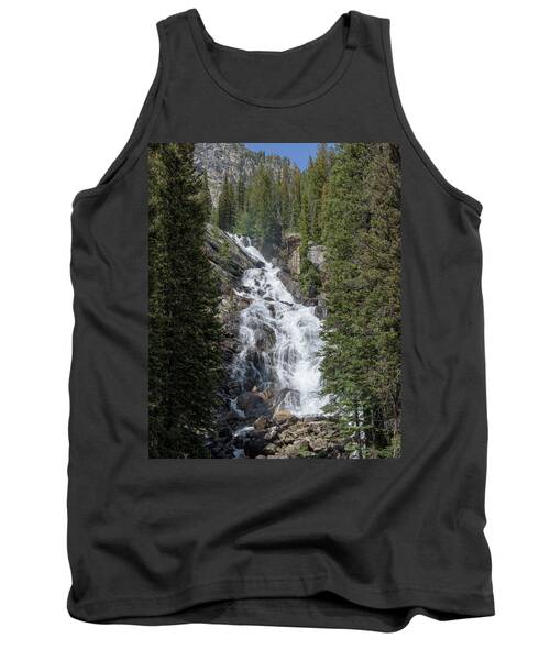 Waterfall Amidst Forest Landscape Tank Top