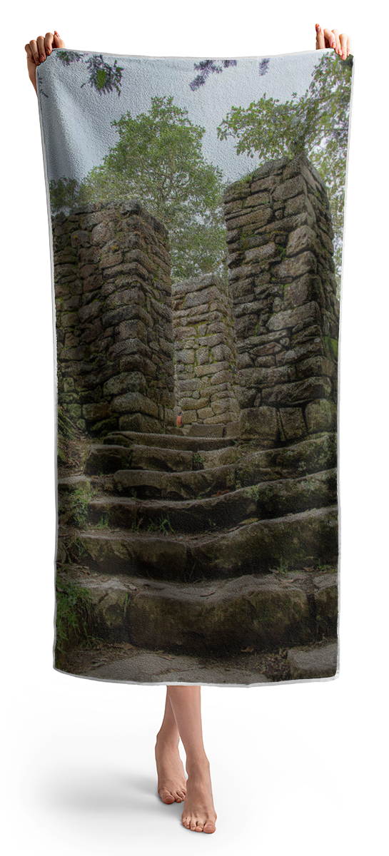 Ancient Stone Passageway Beach Towel