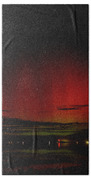 Mesmerizing Northern Lights Display Bath Towel by Brandon Wichmann