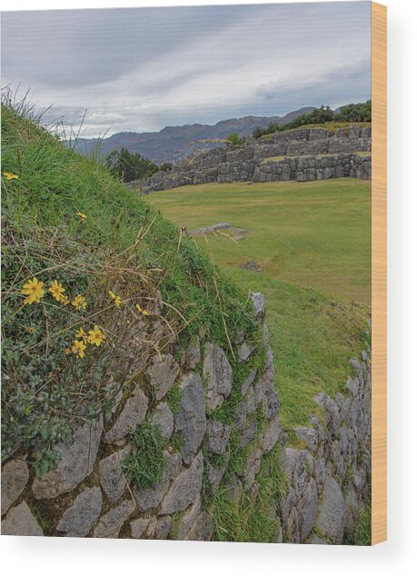 Saqsaywaman In Cusco Peru Wood Print