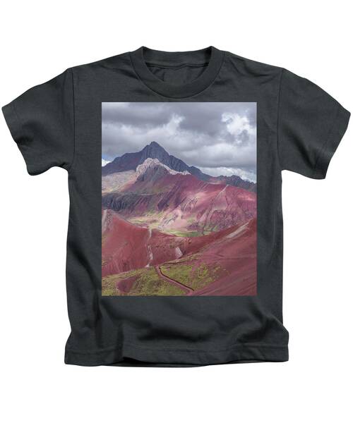 Majestic Colorful Mountain Range Kids T-Shirt