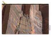 Towering Desert Sandstone Cliffs In Zion National Park Zip Pouch