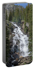 Waterfall Amidst Forest Landscape Portable Battery Charger