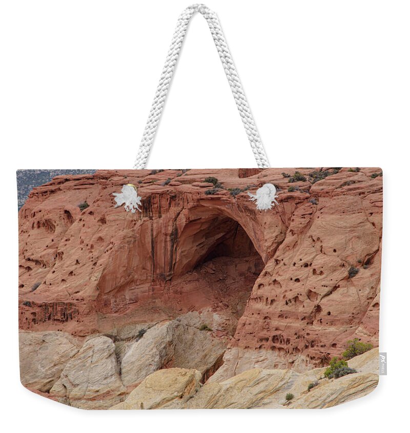 Natural Arch In Desert Landscape Weekender Tote Bag