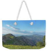 Mountain View with Wildflowers Weekender Tote Bag