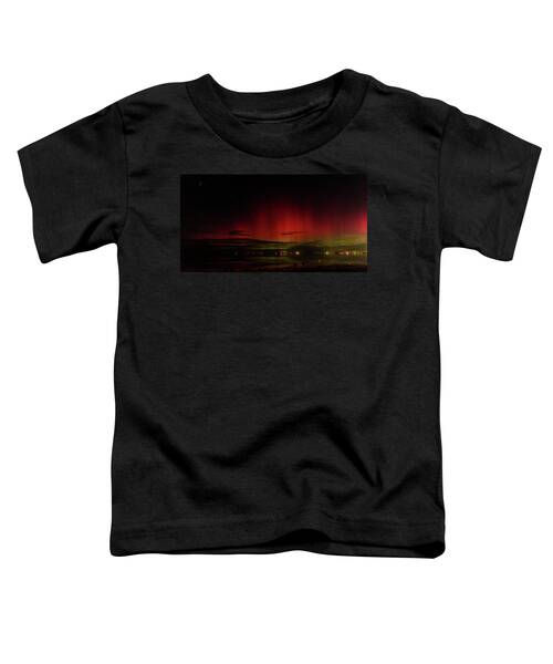 Mesmerizing Northern Lights Display Toddler T-Shirt by Brandon Wichmann