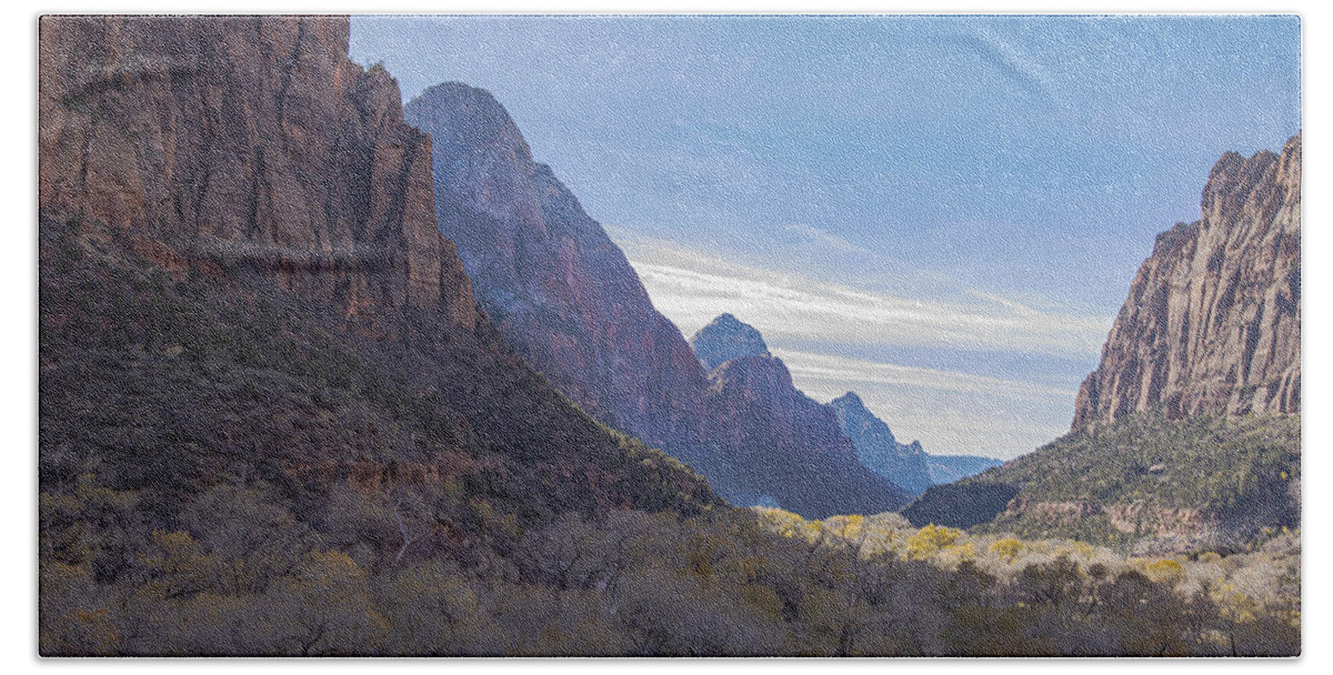 Majestic Zion National Park View Hand Towel