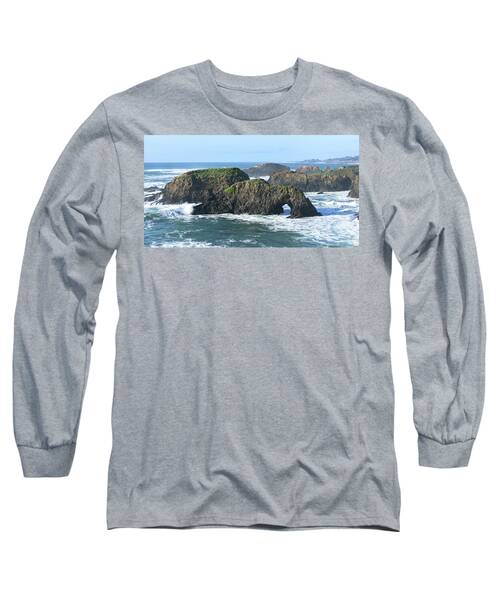 Majestic Coastal Rock Formations Long Sleeve T-Shirt