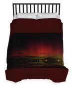 Mesmerizing Northern Lights Display Duvet Cover