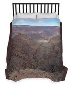 Majestic Grand Canyon Overlook Under Azure Sky Duvet Cover