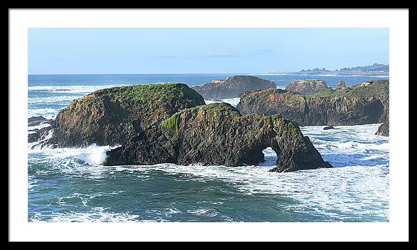 Majestic Coastal Rock Formations Framed Print