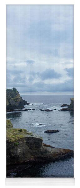 Rugged Coastal Landscape with Cliffs Yoga Mat