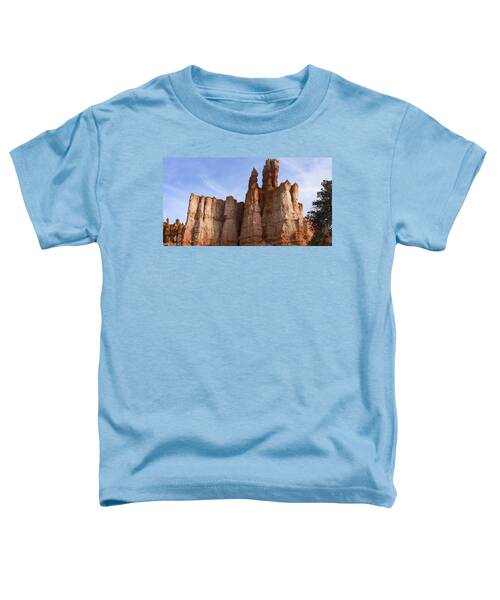 Majestic Rock Formations Under Blue Sky In Bryce Canyon National Park Toddler T-Shirt