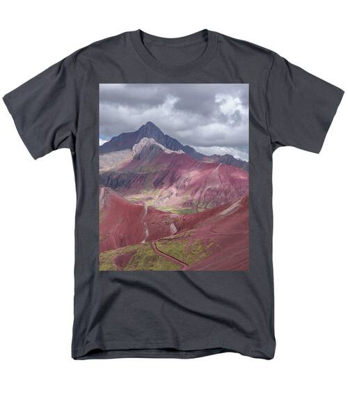 Majestic Colorful Mountain Range Men's T-Shirt  (Regular Fit)