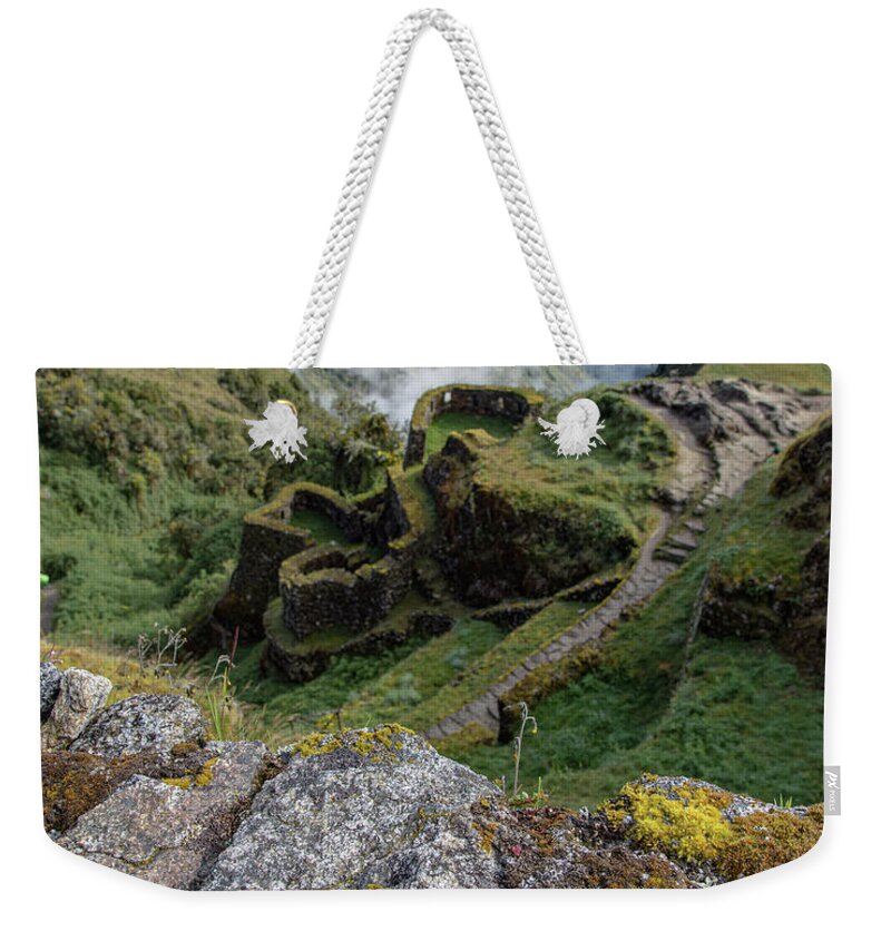 Misty Mountain Pathway Of The Inca Trail Weekender Tote Bag