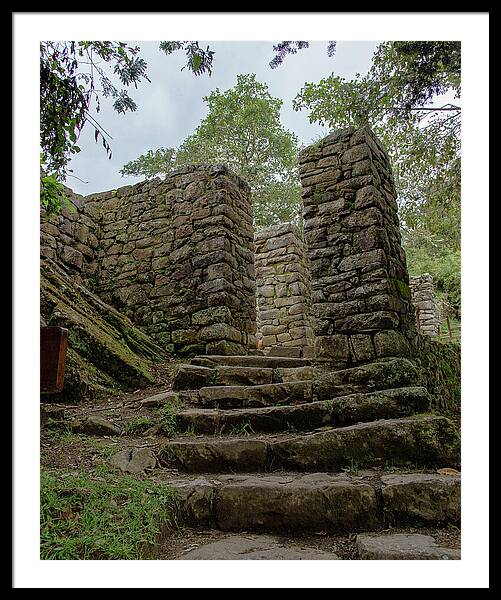 Ancient Stone Passageway Framed Print