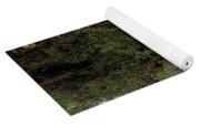 Moss-covered Path Through Lush Forest On The Inca Trail Yoga Mat