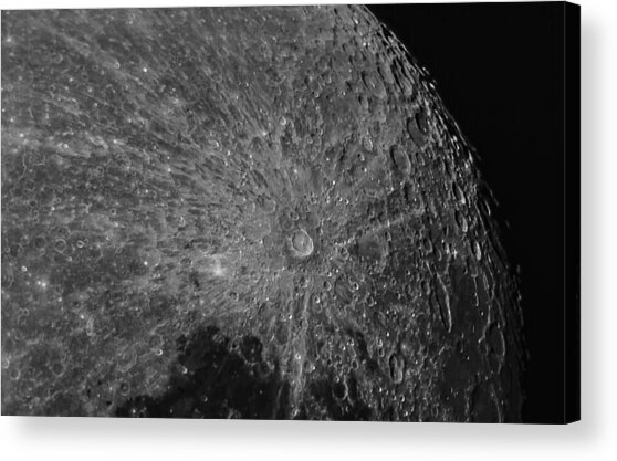 Lunar Surface Craters In Detail Acrylic Print