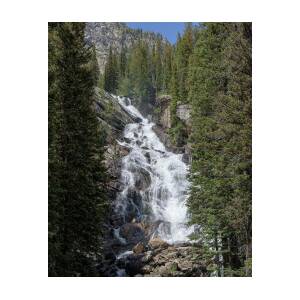 Waterfall Amidst Forest Landscape by Brandon Wichmann