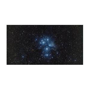 Pleiades Cluster in Cosmic Night by Brandon Wichmann