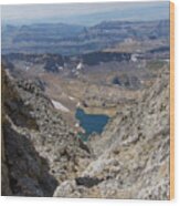 Breathtaking Middle Teton Mountain View Wood Print