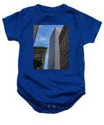 Skyscrapers Against Blue Sky Baby One-Piece