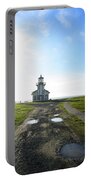 Lighthouse Under A Bright Sky Portable Battery Charger